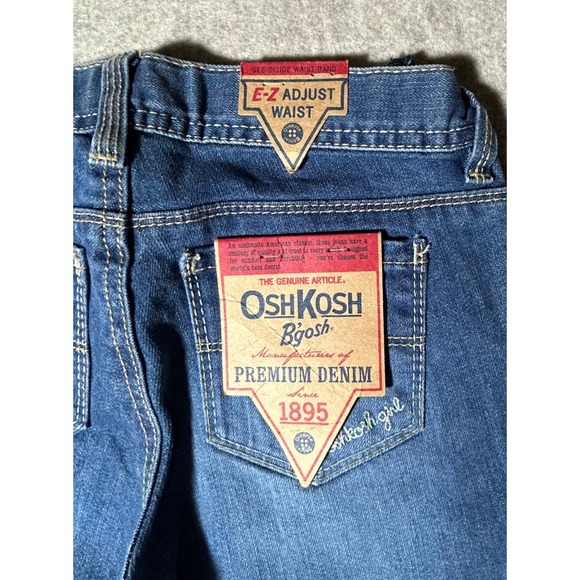 Little Girls Size 6P OshKosh B'Gosh Straight Jeans Adjustable Waist NWT - Picture 4 of 4
